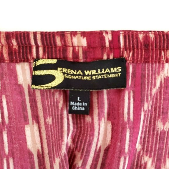 Serena Williams Off-the-Shoulder Tribal Dress Sz L - Picture 4 of 8